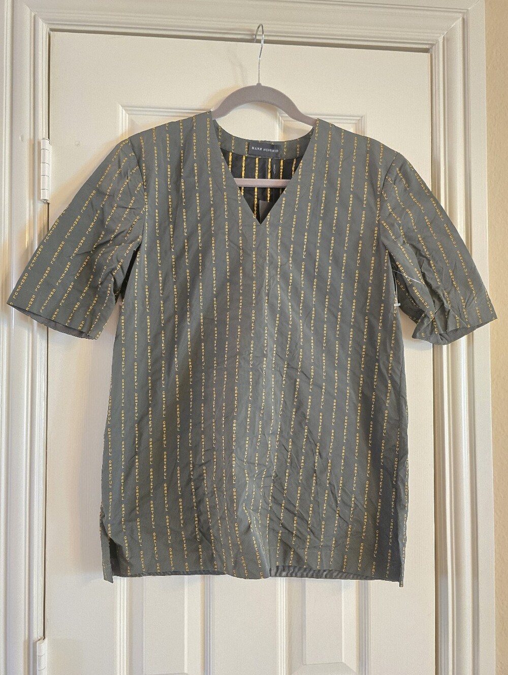 Hanh Merriman Grateful Green Dark Star Top $279